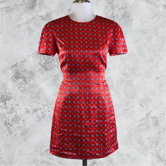 House of Harlow 1960 x REVOLVE Sofia Dress - Red Geo Tile - Picture 2 of 3